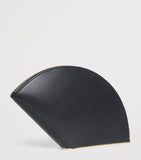 Carolina Herrera Consuelo clutch bag fan-shaped leather - British product