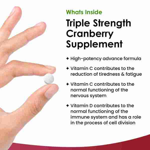 New Leaf Cranberry Tablets 30,000mg 120 tablets (British brand)