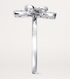 Graff white gold diamond butterfly mini ring, imported from the UK