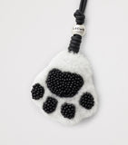 LOEWE fuzzy leather paw charm H18cm x W6cm approx (British brand)
