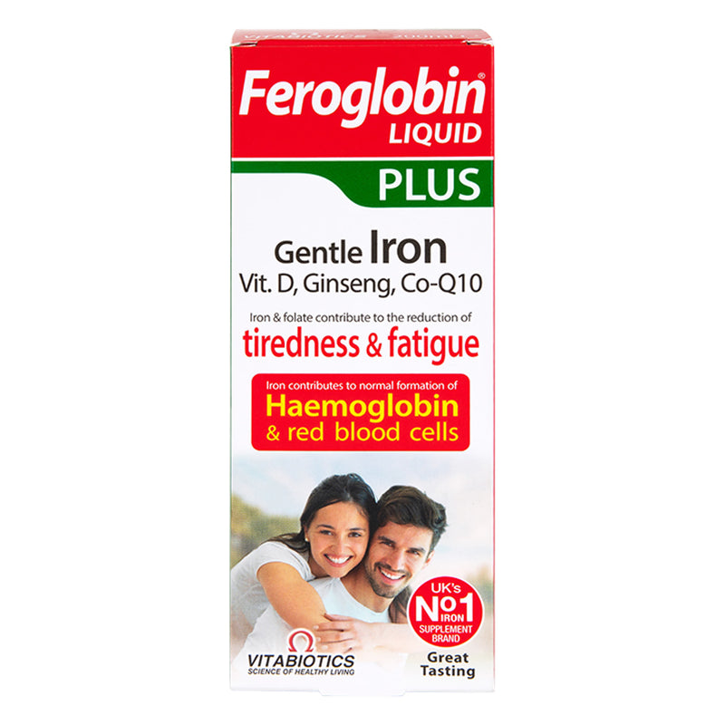 Vitabiotics Feroglobin Plus Liquid Honey Orange Flavour 200ml (British brand)