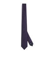 Harrods Giorgio Armani Silk Geometric Jacquard Tie- Buy online at McGrocer