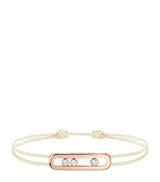 Harrods Messika Care(s) Pink Gold and Diamond Bracelet 0.26ct- Buy online at McGrocer