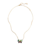 Valentino Garavani butterfly necklace bronze pendant - British product
