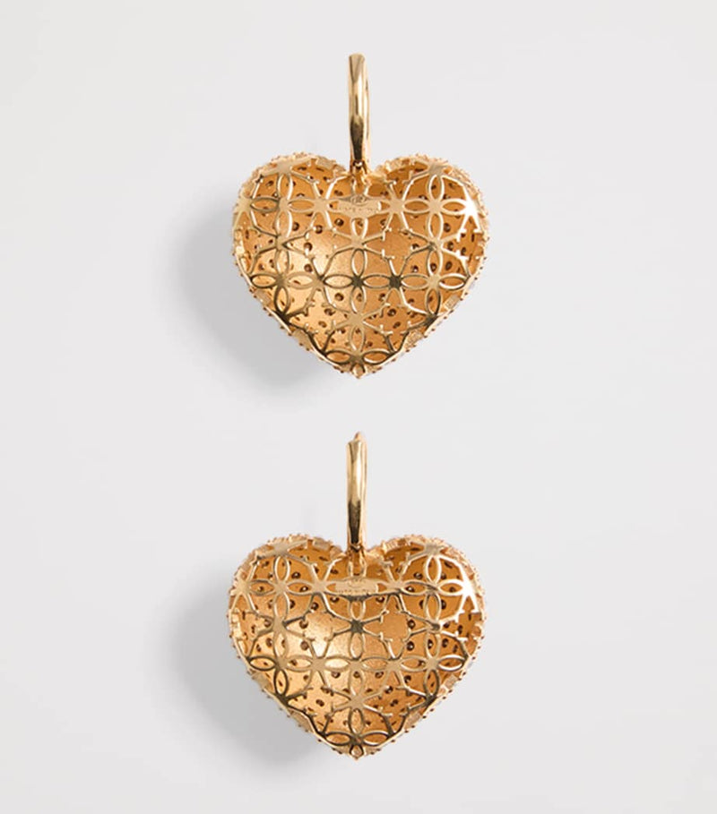 Valentino Garavani Crystal Coeur Royal earrings - British product