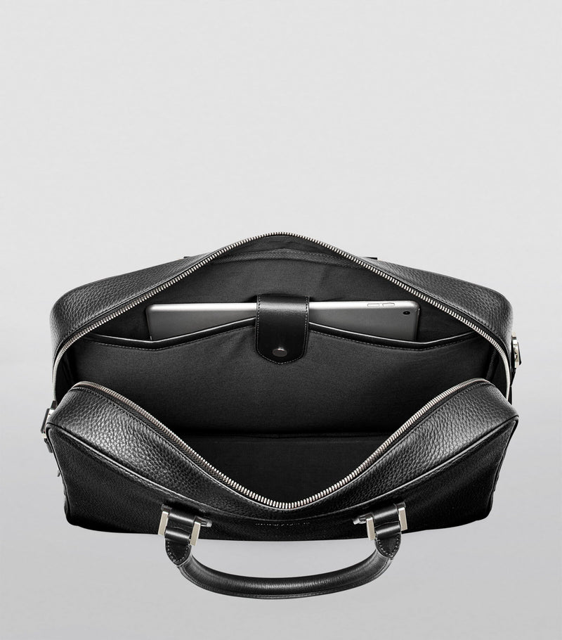 Aspinal of London Mount Street Leather Briefcase Bag (British brand)