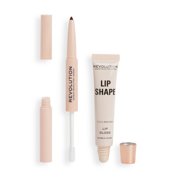Kit de forme à lèvres Revolution Coco Brown, importé du Royaume-Uni