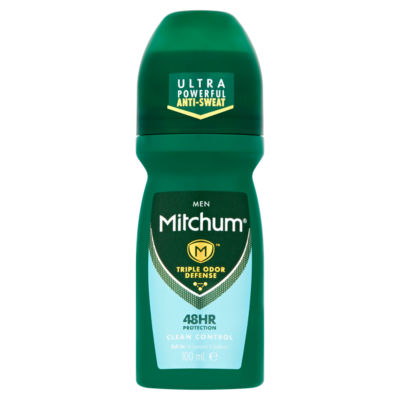 Mitchum Clean Control Roll-On antiperspirant deodorant 100ml (British brand)