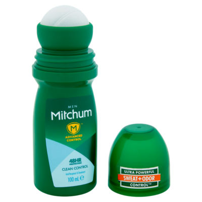 Mitchum Clean Control Roll-On antiperspirant deodorant 100ml (British brand)