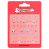 Fantasy strawberry nail stickers for manicure design set - British product