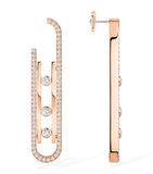 Messika Move 10th Birthday rose gold diamond earrings 1.00ct - British product