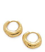 Harrods Monica Vinader Deia Gold Vermeil Huggie Earrings- Buy online at McGrocer