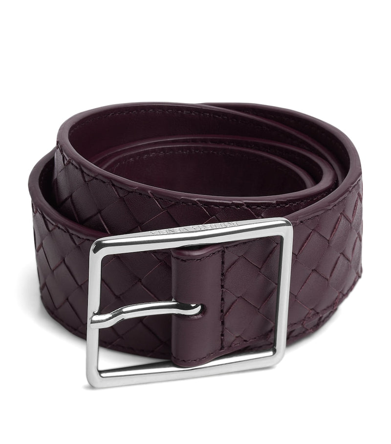Bottega Veneta calfskin Intrecciato belt 3.5cm, UK version