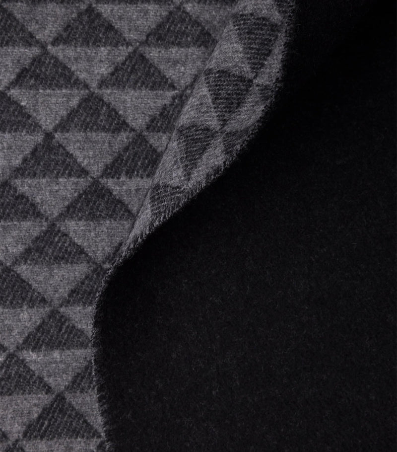 Prada Double Wool-Cashmere Symbole Throw