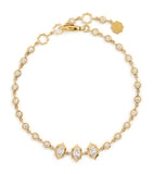 Jade Trau yellow gold diamond Maverick Line bracelet, imported from the UK