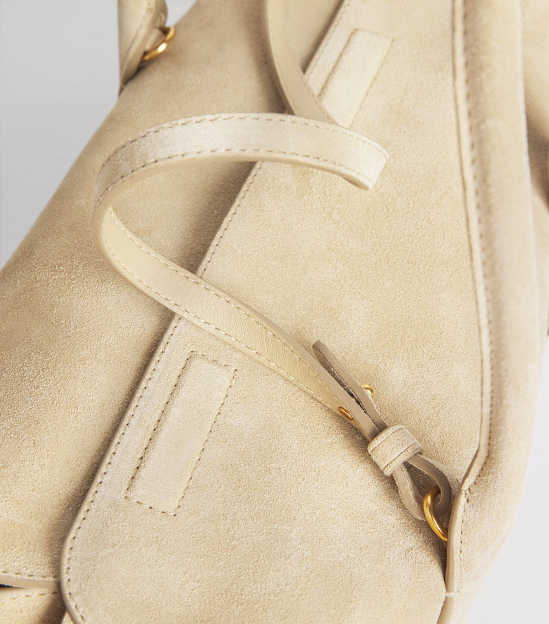 Polo Ralph Lauren medium suede shoulder bag - British product