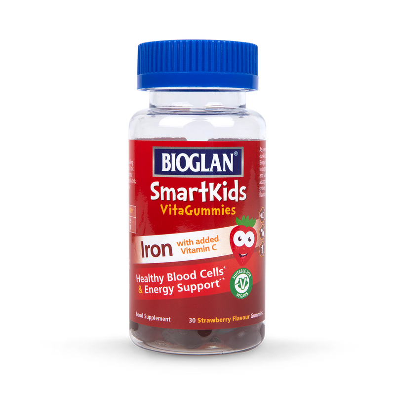 Bioglan SmartKids Iron with Vitamin C strawberry gummies 30 - British product