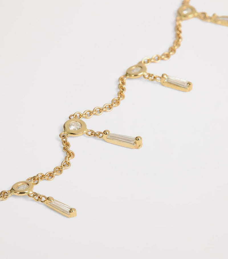 Jacquie Aiche yellow gold diamond Shaker necklace (British brand)