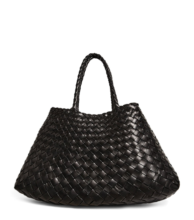 Dragon Diffusion small leather woven Santa Croce tote bag - British product