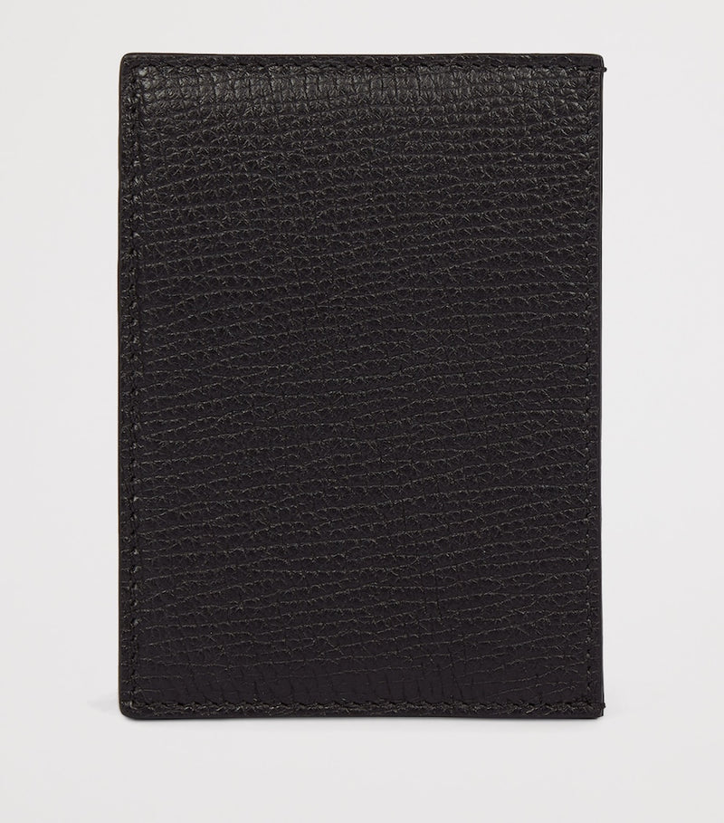 Smythson Ludlow calfskin card holder H8.5cm, imported from the UK