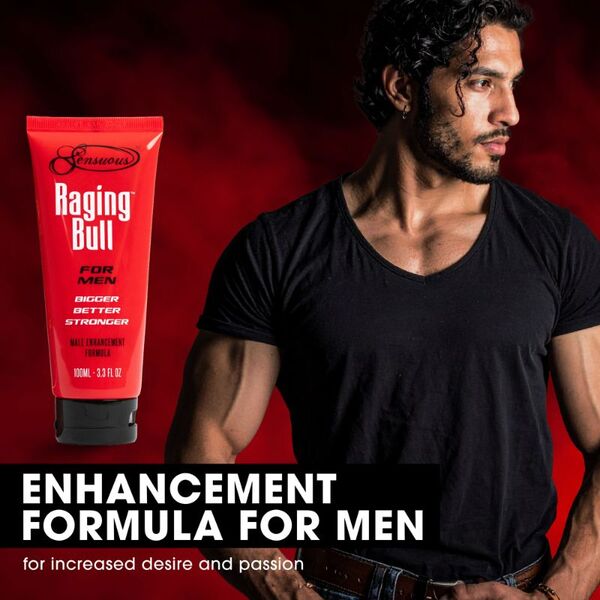 Sensuous Raging Bull male enhancement gel 100ml (British brand)