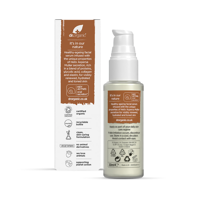 Dr Organic Snail Gel Facial Serum 30ml - British product