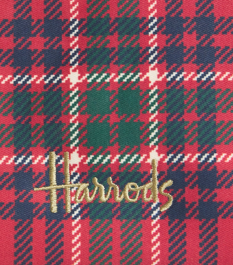 Harrods medium tartan logo pouch (British brand)
