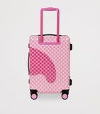 Sprayground Embossed Check Cabin Suitcase 50cm, imported from the UK