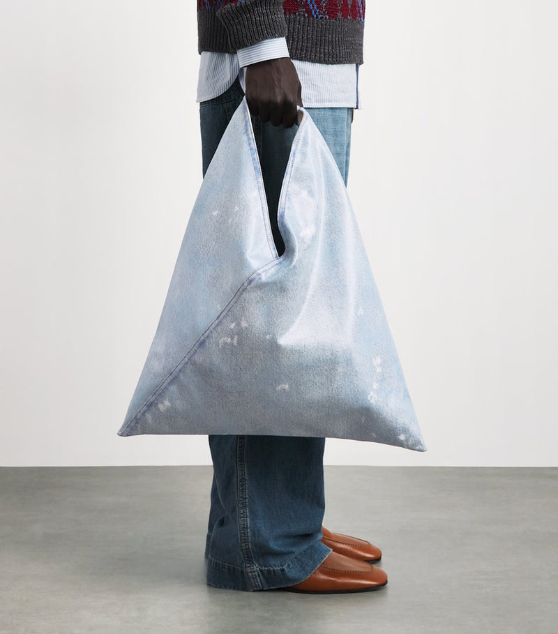 MM6 Maison Margiela denim-effect tote bag 22cm - British product