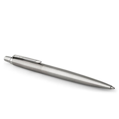 Parker Jotter stainless steel ballpoint pen with blue ink, imported from the UK