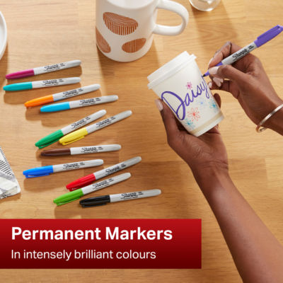Sharpie permanent markers 4-pack in original colours (British brand)
