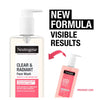 Neutrogena Clear Radiant Face Wash 200ml, imported from the UK