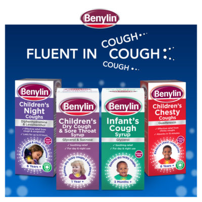 Benylin infant cough syrup 125ml - British product