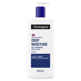 Neutrogena Deep Moisture fast-absorbing body lotion 400ml, UK version