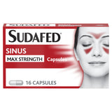 ASDA Sudafed Sinus Max Strength Capsules Pack of 16 Cold Relief- Buy online at McGrocer