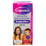 ASDA Calprofen Ibuprofen Oral Suspension for Babies 3+ Months Strawberry Flavour 100ml- Buy online at McGrocer