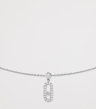 Messika Move Uno white gold diamond necklace, UK version