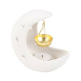Superdrug Something Different Crescent Moon Hanging Oil Burner Ceramic Aromatherapy- Buy online at McGrocer