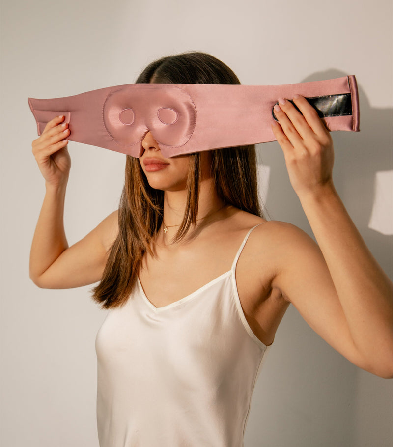 DROWSY mulberry silk lash cocoon sleep mask (British brand)