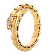 Harrods Bvlgari Serpenti Viper Yellow Gold and Diamond Ring- Buy online at McGrocer