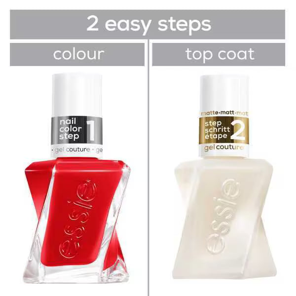 Essie Gel Couture matte top coat nail polish 9ml, UK version