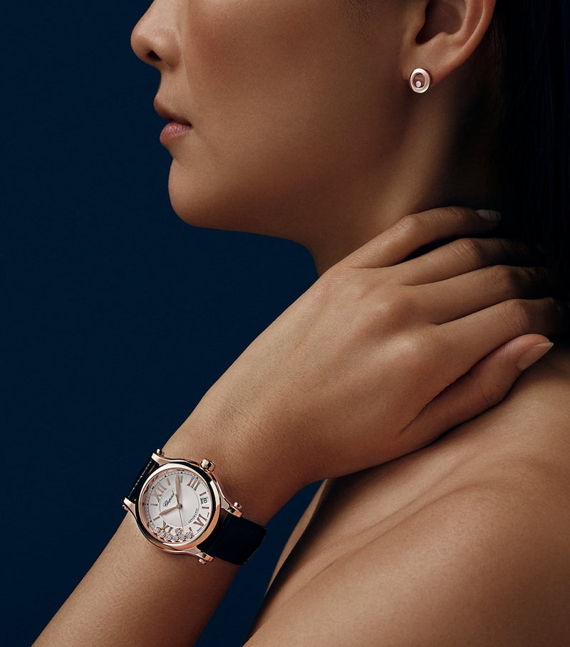Chopard Happy Sport automatic watch rose gold 36mm, imported from the UK