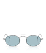 Harrods Giorgio Armani Titanium Oval Sunglasses- Buy online at McGrocer