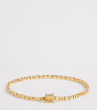 Suzanne Kalan yellow gold tennis bracelet 17.5cm, imported from the UK