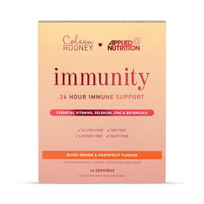 Holland & Barrett Applied Nutrition Coleen Rooney Immunity Support Blood Orange Grapefruit Flavour Food Supplement Sachets 14 x 5g- Buy online at McGrocer