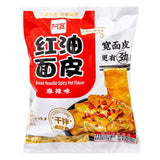 Bai Jia instant broad noodles spicy hot flavour - British product