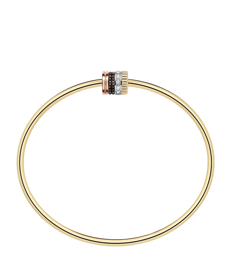 Boucheron Quatre bracelet with mixed gold and diamond finish, imported from the UK
