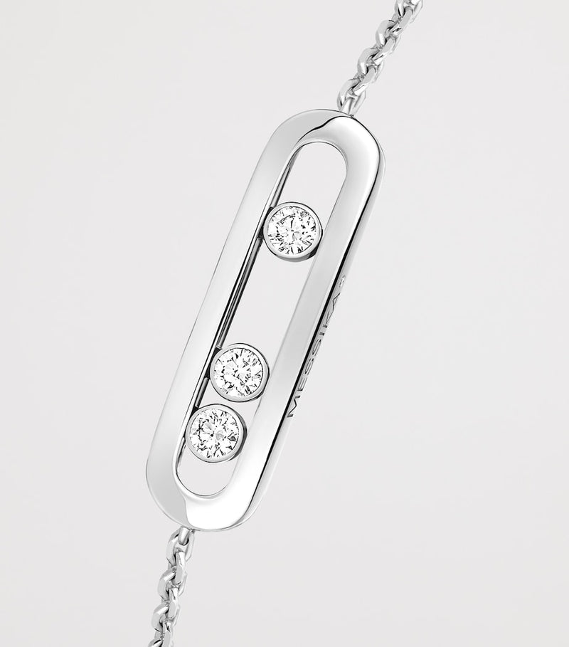 Messika Baby Move Classique white gold diamond bracelet 0.12ct - British product