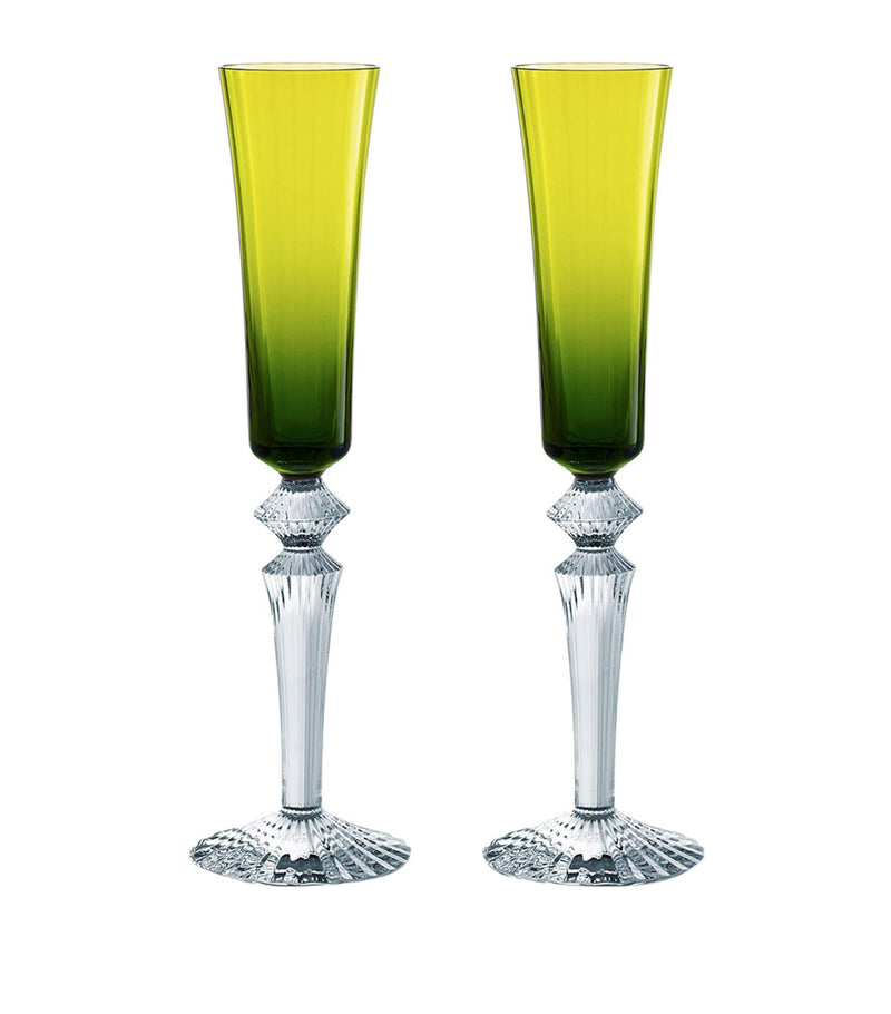 Baccarat Mille Nuits Champagne flutes 170ml set of 2 - British product