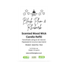 Scented candle refill for reusable jars, UK version